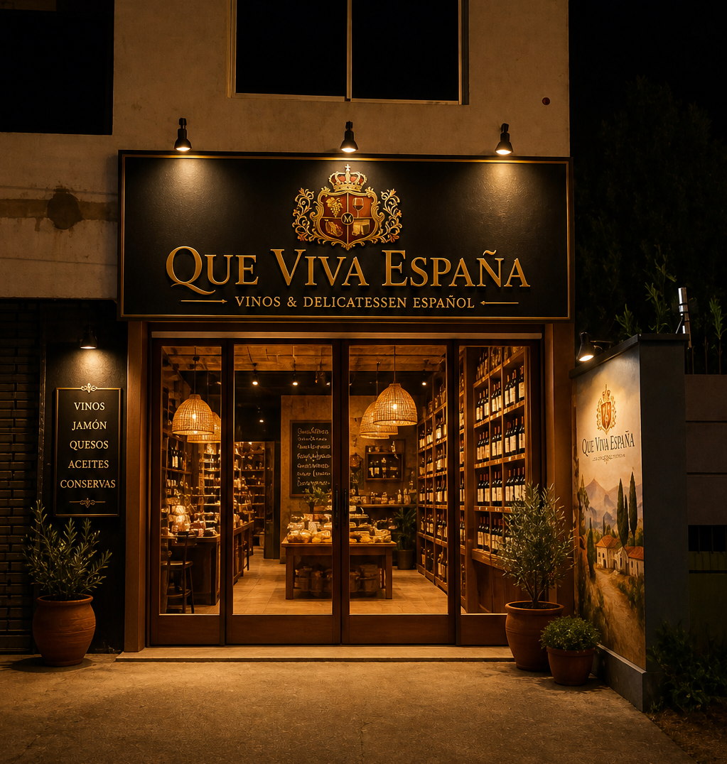 Fachada de la boutique Que Viva España en Ciudad del Este